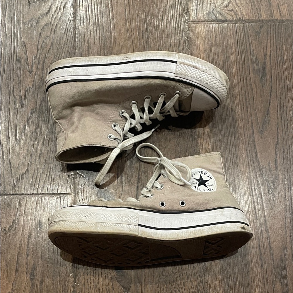 High-Top Platform Converse Dusty Rose